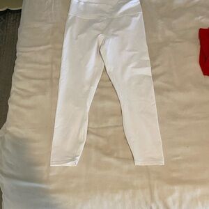 Fabletics White Leggings power hold high waisted
